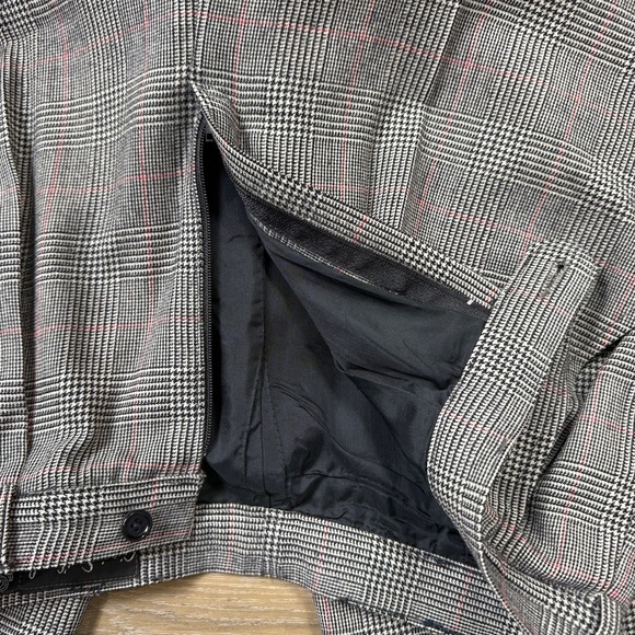 Vintage Giorgio Sant'Angelo Glen Check Wool Pants, Vintage Size 10 - Picture 4 of 6